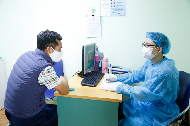 kham sang loc bnh nhan nghi nhiem COVID